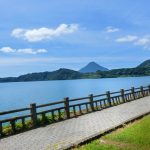 鹿児島県指宿市にある九州最大のカルデラ湖の池田湖に立ち寄りました。