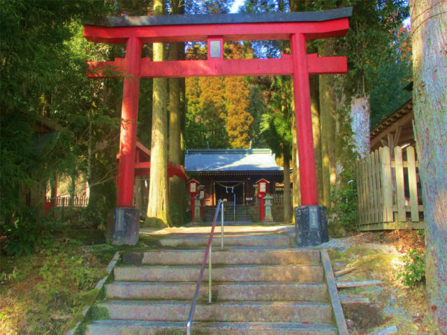 和気神社の鳥居の先に神殿があります。