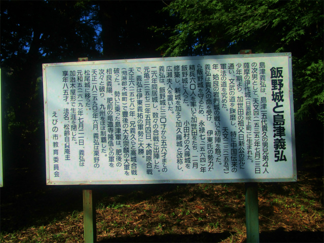 島津義弘は飯野城に26年間、居城